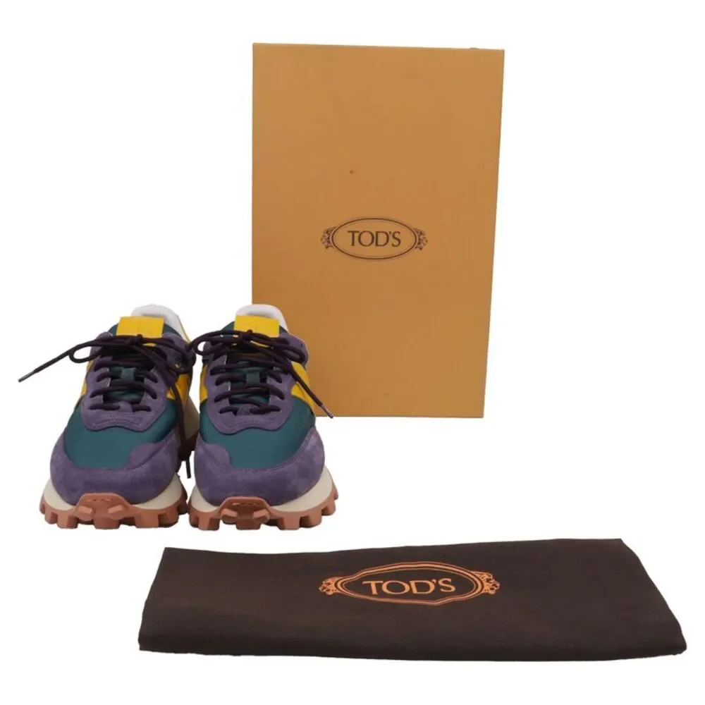 Tod's 1T Low-Top Sneakers in Multicolor Suede